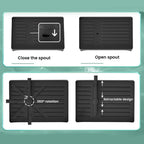 2 Tier Stainless Steel Dish Drying Rack With Drainboard Kitchen Tableware Storage Organizer