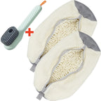 1/2/4PCS Shoe Washing Machine Bag with Liquid Shoe Brush Set Durable Laundry Shoe Bag and Soft Bristle Clean Brush for All Shoes