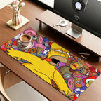 The S-simpsons Cartoon Mouse Pad For Office Gaming And Keyboards Non-Slip Large Waterproof