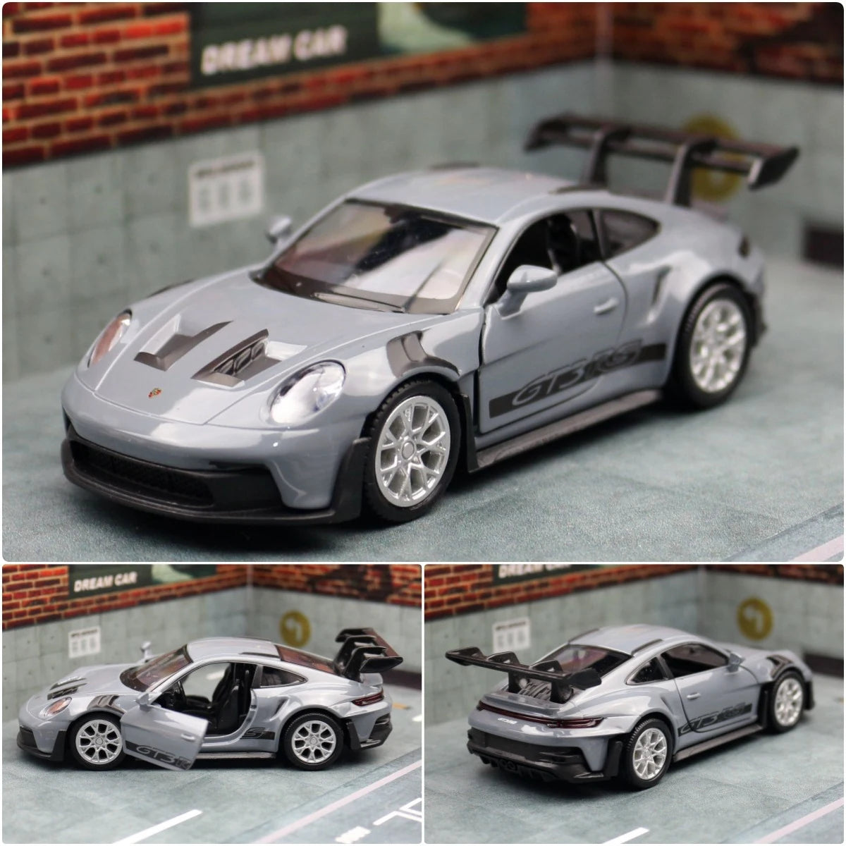 1:36 Porsche 911 992 GT3 RS Alloy Track Racing Car Model Diecast Metal Sports Car Model High Simulation Collection Kids Toy Gift
