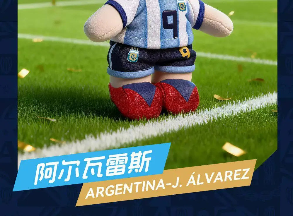 Original In-Stock Messi Argentina National Tea Player Series Vinyl Figurine Blind Box Pendant Collectible Ornament Toys Gifts