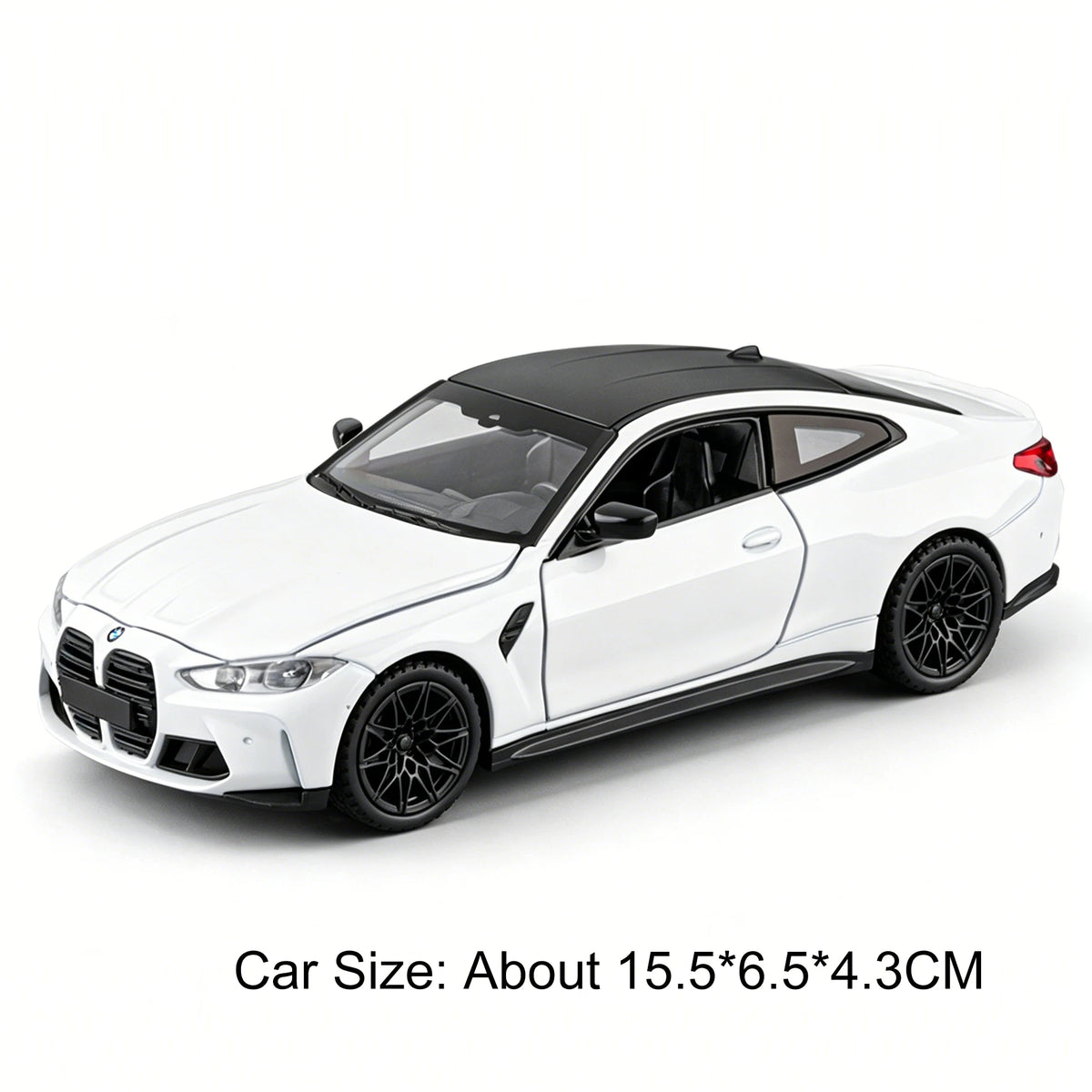 Scale 1:32 M4 X3M Toy Car Model Pull Back Music Light Doors Opened Miniature Vehicle Metal Diecast Models Kids Educational Gifts
