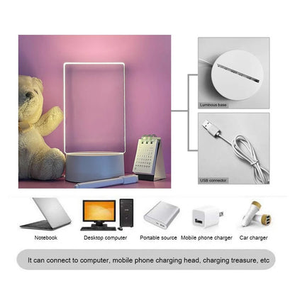 LED Acrylic Message Board with Night Light