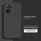 Durable Matte Angel Eyes Case for Xiaomi 13T 13 T Pro Shockproof Soft Square Liquid Silicone Original Mi13T 13TPro 5G Back Cover