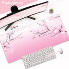 Pink Cherry Blossoms Mousepad Home Computer Table Large Pc Mouse Pad Art Sakura Keyboard Mause Rug Desk Mat Office Accessories