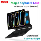 Magnetic Magic Keyboard for iPad Pro 13 M4 2024 M5 2025 13" Case for iPad Pro 11 M4 M5 11" Floating Stand Wireless BT Keyboard