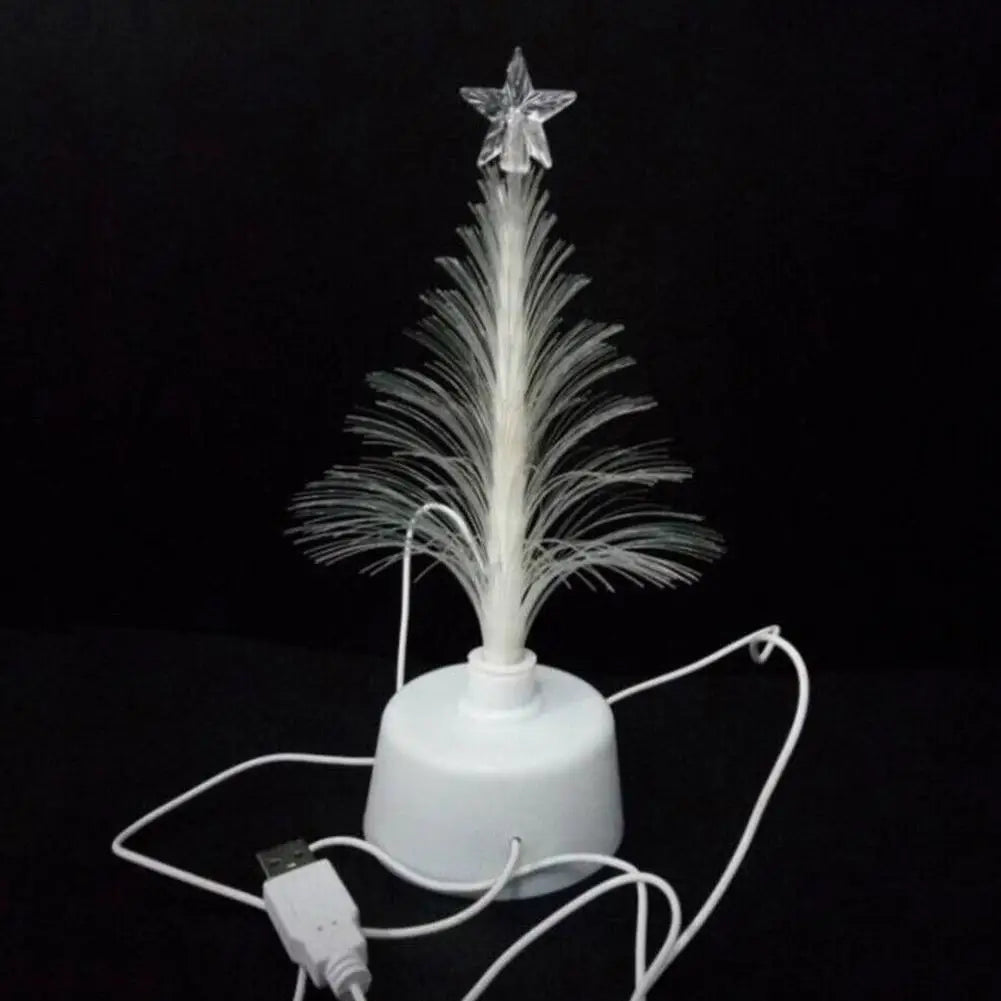 Tree Light Christmas Fiber Optic Lights Tree Fiber USB Fiber Optic Christmas Tree Mini LED Light Decorations