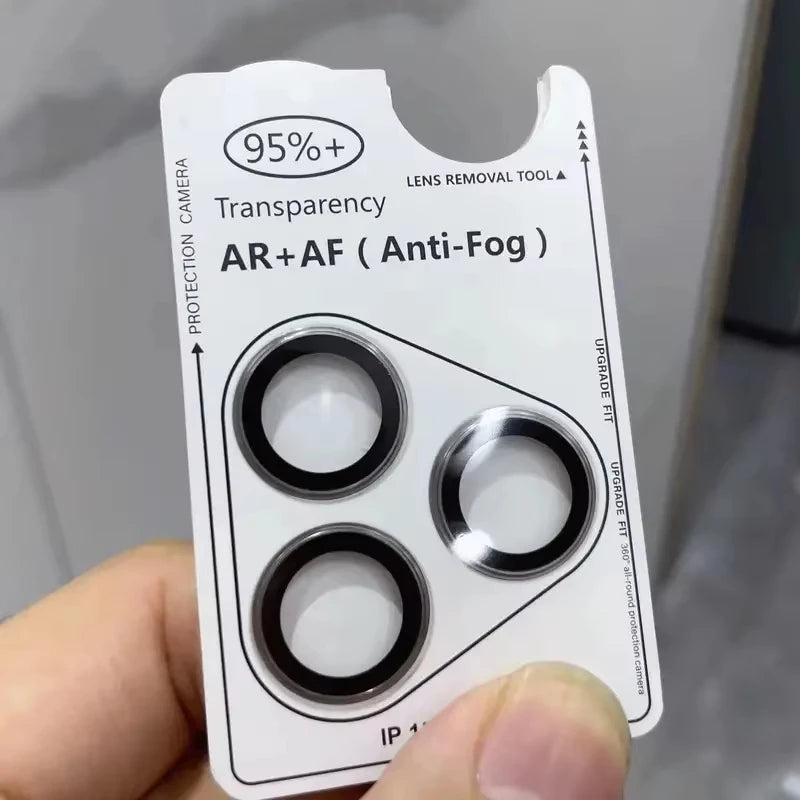 Quick Install Camera Lens Protector with Positioning Frame and Pry Tool, Compatible with iPhone 17/16/15/14/13/12 Pro Max
