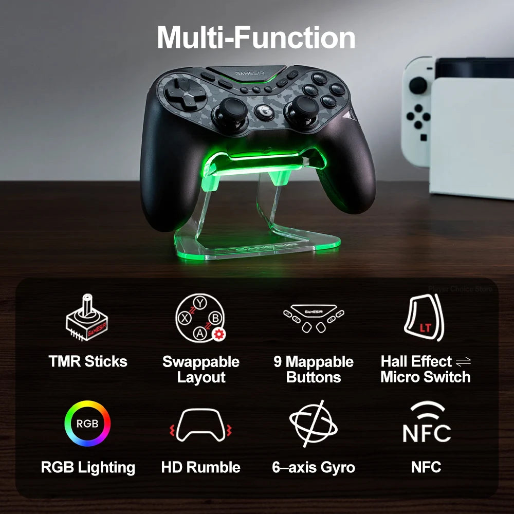 GameSir Tarantula Pro Gamepad PC for Nintendo Switch 2 Switch Android iOS Controle TMR Hall Joysticks NFC 6 axis Gyro Controller