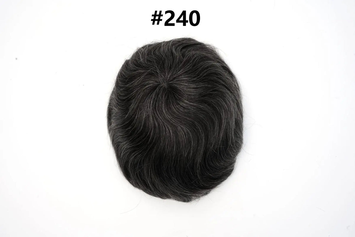 Os21 0.03-0.04mm NG Clearance Thin Skin Toupee Capillary Prothesis Hair Piece For Men Hair Replacement System V Loop Men Toupee