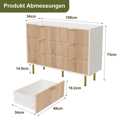Rosahqnda Modern Drawer Cabinet,5 Drawers,Chest of Drawers,Sideboard,Bedside table,for Living Room,Entryway,Hallway,Wooden