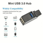 1Pcs USB 3.0 Adapter HUB Mini Splitter Box 1 to 3 Ports High Hi-Speed USB 2.0 Extender  For PC Laptop U Disk Card Reader