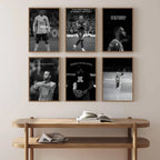 Athlete Inspirational Quotation Poster Home Gym Football Basketball Prints Wall Stickers Paintings for Home Living Room Decor