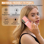 Shoulder Lanyard Leather Card Wallet Case For Samsung Galaxy S25 S24 S26 Ultra S23 S22Plus A57 A37 A17 A36 A56 Stand Phone Cover