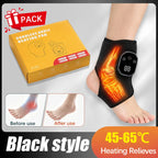 Electric Ankle Massager Heated Foot Massager with Vibration Massage Modes Portable Wrap Device for Home Relaxation Care