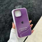 Luxury Liquid SIilicone Solid Candy Color Phone Case for Apple iPhone 17 Pro 16 15 14 13 18 Pro Max Shockproof Cover with Logo