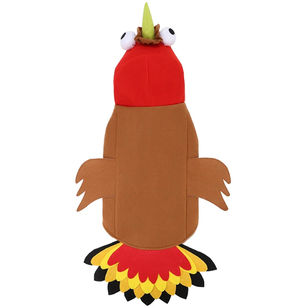 Halloween Dogs Turkey Costume Pets Thanksgiving Costume Winter Clothes Apparel Cosplay Dress Up for Small Medium Large Dogs