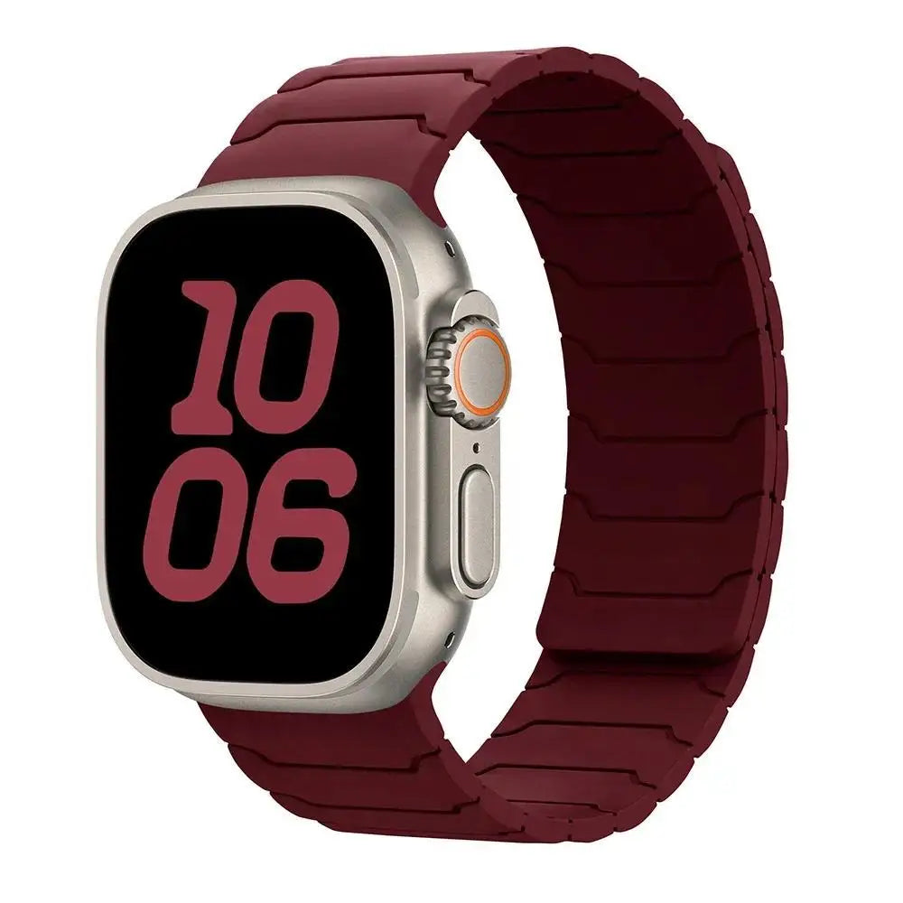 Magnetic Strap Silicone Bracelet For Apple Watch ultra 3 2 49mm 45mm 44mm 40mm 42mm 46mm 41mm 38mm IWatch Series 11 10 SE 9 8 7