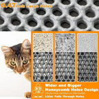 Cat Litter Mat Heavy Duty Waterproof 2 Layer Non Slip Washable Pet Floor Protector Litter Box Sand Stopper Pet Product