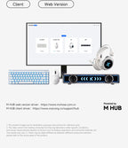 MCHOSE A7 Ultra RE Gaming Mouse 8000Hz Polling Rate Ergonomic Design 20000fps 42000DPI 750IPS Super Glide Coating 500mAh Battery