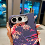 Shockproof Duo Thin Carbon Fiber Leather Magnetic for Magsafe Phone Case for IPhone Duo Apple 18 Fold Hinge Protective Cover