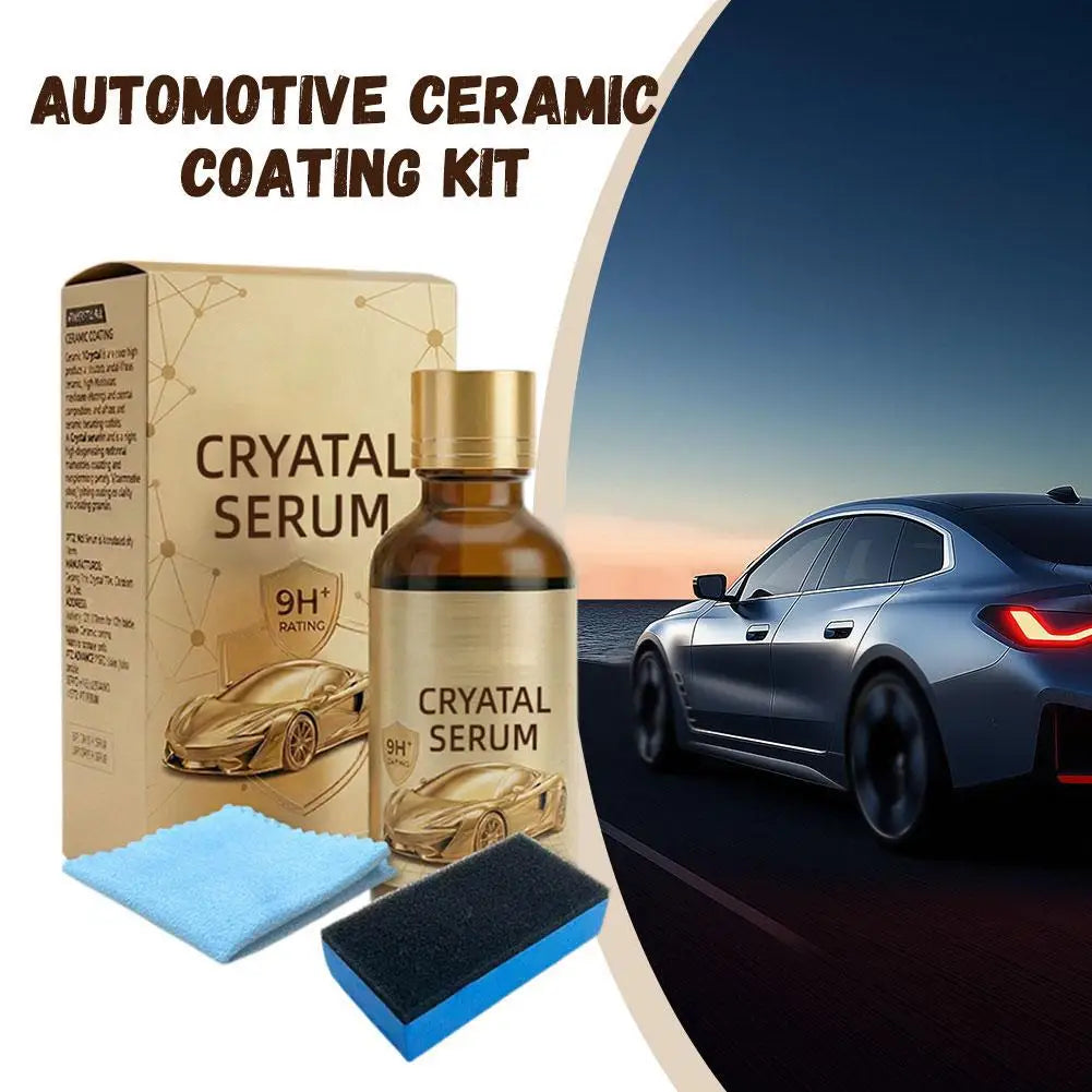 9H Ceramic Coating Kit for Car 100ml Graphene Crystal Serum Hydrophobic Anti Scratch High Gloss Paint Protection DIY