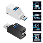 1Pcs USB 3.0 Adapter HUB Mini Splitter Box 1 to 3 Ports High Hi-Speed USB 2.0 Extender  For PC Laptop U Disk Card Reader