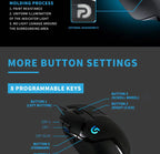 Logitech G402 Hyperion Fury, Wired Gaming Mouse with 4000 DPI, Perfect for FPS & RPG Games G102/G203/M100R