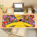 The S-simpsons Cartoon Mouse Pad For Office Gaming And Keyboards Non-Slip Large Waterproof