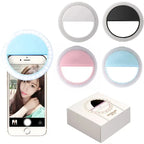 1 USB-Ladekabel LED Selfie-Ringlicht Einstellbare Helligkeit Handy-Kamera-Fülllicht für iPhone Samsung Xiaomi Huawei