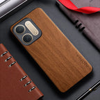 Case for Xiaomi Redmi 17C redmi17 redmi17 c 5G 4G funda bamboo wood pattern Leather back cover for xiaomi redmi 17 17c case
