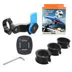 1set Motorcycle, Bicycle Handle, Mobile Phone Holder, Detachable 360 ° Rotating Shock-absorbing Mobile Phone Holder