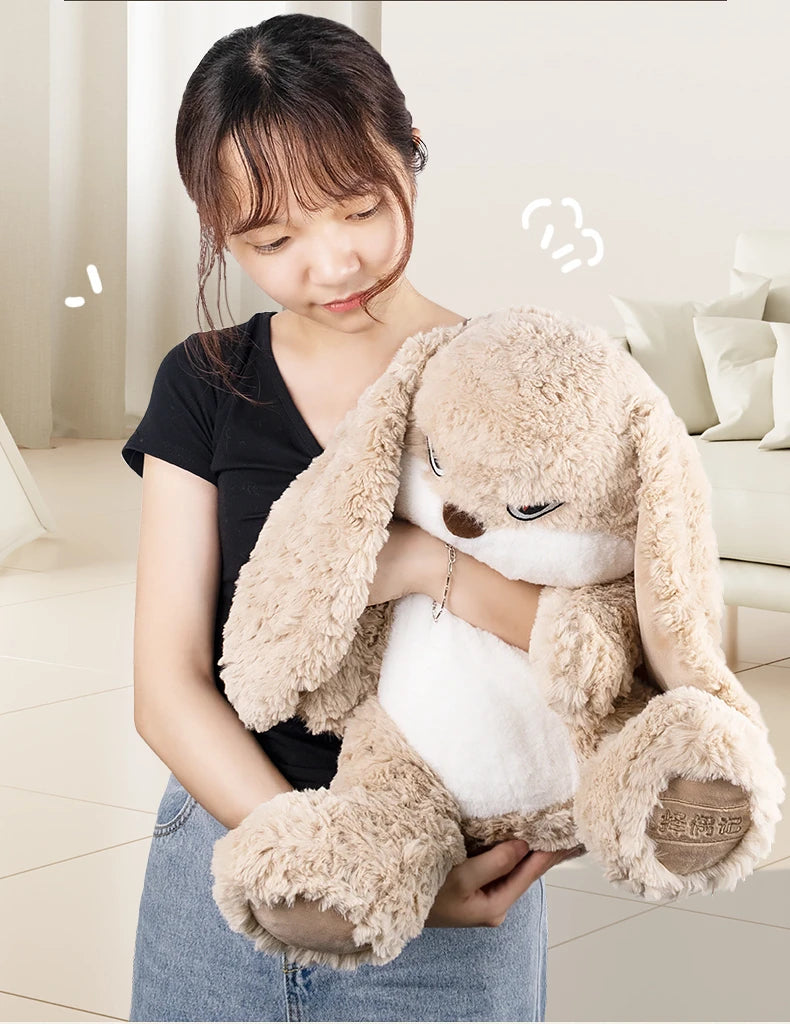 35cm Angry Rabbit Plush Toy Cute Long Eared Rabbit Stuffed Animals Soft Plush Children Gifts Doll Room Decor Birthday Gifts