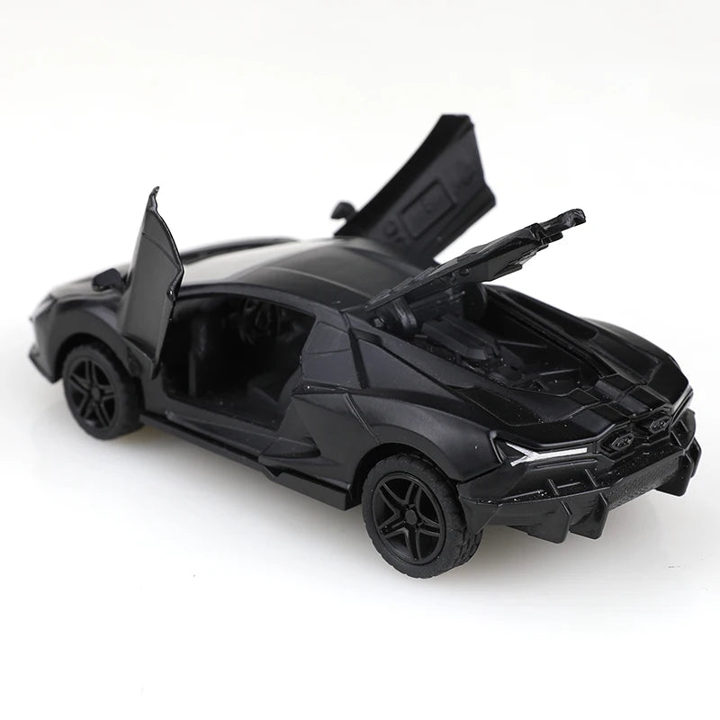 1:43 scale replica of the SVJ pullback alloy car model, children's toy, die-cast metal, pullback function.