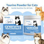 Cat Taurine Powder Supplement Support Cat Heart Wellness Healthy Eyesight Pet Body Daily Care Nutrition Powder