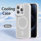 Cooling Heat Dissipation Phone Case For iPhone 17 18 16 15 14 13 12 11 Pro Max Breathable Hard Back Magnetic Cover For Magsafe