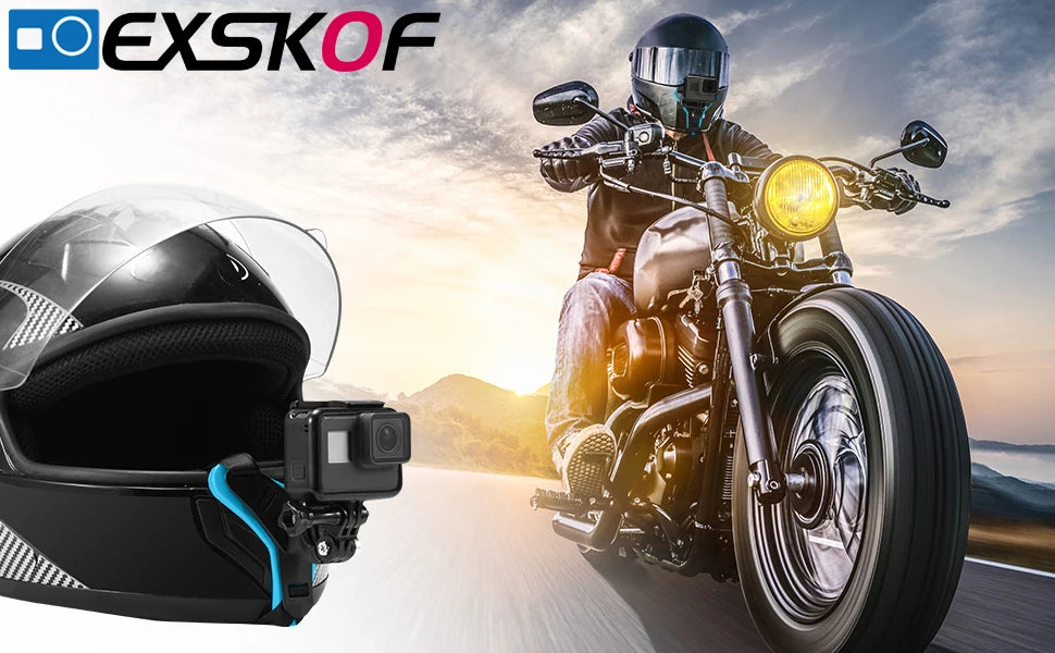 Motorcycle Helmet Chin Strap Mount for GoPro Hero 13 12 11 10 9 8 DJI Osmo Insta360 SJCAM SJ4000 AKASO Action Camera Accessories