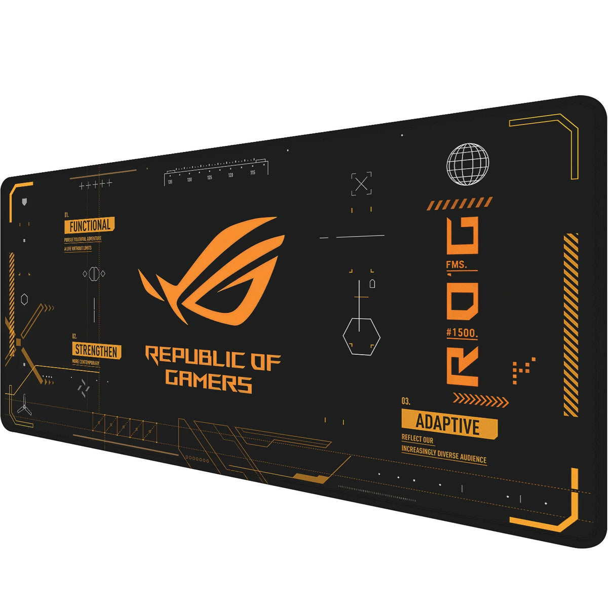 Extended Gaming Mouse Pad | Non-Slip Rubber Base, Stitched Edges