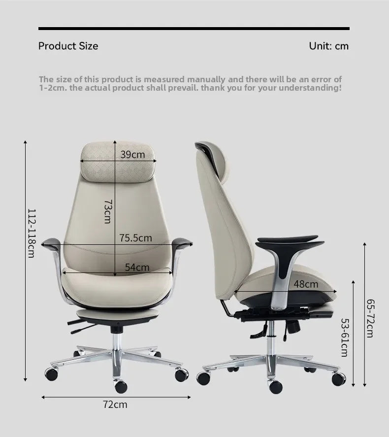 leather boss chair, executive chair, swivel chair, lunch break, carefree computer chair, sedentary and comfortable study home