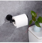 Adhesive Toilet Roll Paper Holder Organizer Wall Mount Storage Stand Kitchen Bathroom No Drill Tissue Towel Dispenser Stainless