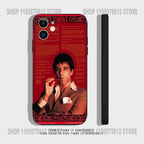 T-Tony M-Montana S-Scarface Phone Case For iPhone 17 16,15,14,13,12,11,Pro,XS,Max,XR,Plus,Mini Soft Silicone Black Shockproof