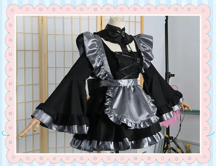 Anime My Dress Up Darling Marin Kitagawa Cosplay Costume Maid Cosplay Dress Halloween Kitagawa Marin Kuroe Shizuku Full Set