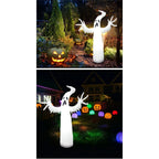 Large Inflatable Halloween Ghost Decor, Standing Ghost Yard Decoration, PVC Outdoor Lawn Garden Halloween Party Display Prop