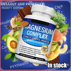 Magnesium Complex with Glycinate Citrate Malate Multiple Magnesium Forms 1000mg Daily Mineral Supplement Capsules