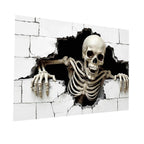 Halloween Garage Door Decorations Large Spooky Thick Fabric Vibrant Halloween Garage Door Banner Cover Decorations for Home Yard