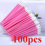 100Pcs Disposable Lip Brush Eyelash Extension Makeup Brushes Lash Extension Mascara Applicator Lipstick Wands Cosmetic Tools