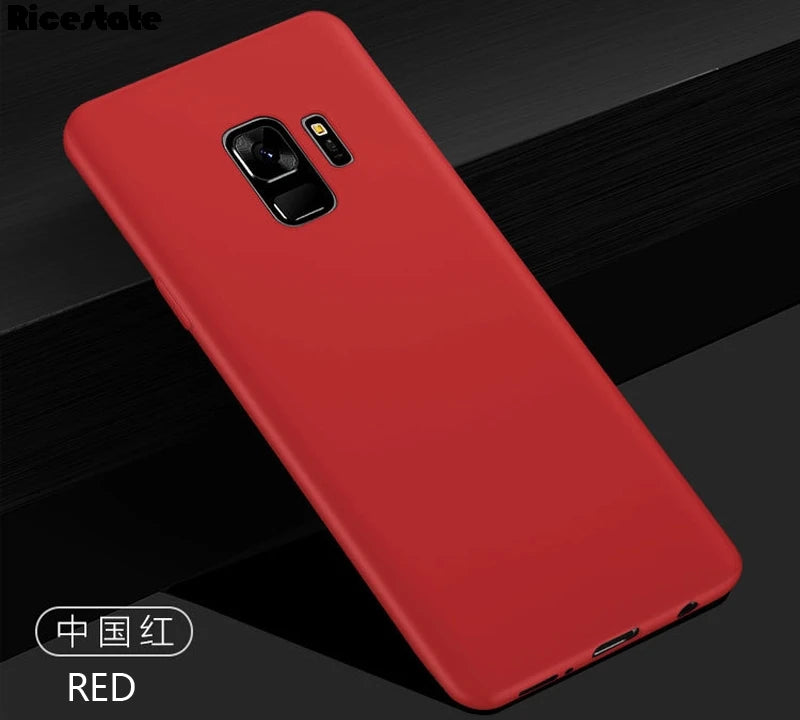 Ricestate Shockproof Armor Cover Case for Samsung S9 S9 Plus Coque Soft Silicon TPU Case For Samsung Galaxy S9 S9Plus Fundas