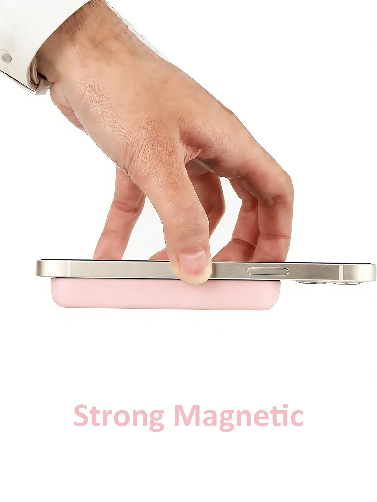 Magsafe Battery Pack Phone Case, Black, Pink, Transparent White/3-Pack |   Compatible with Magsafe Battery Pack, Ultra-Thin Tpu, Shockproof, Ultra-Thin Scratch-Resistant, Protective Bumper Case - Battery Not Included