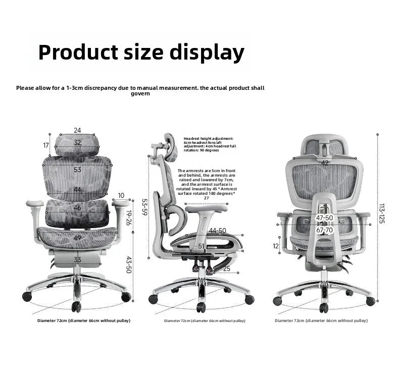 Stable Durable Ergonomic chair, computer chair, office chair, reclining dual-purpose office rotating chair, e-sports chair