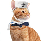 Funny Pet Cat Costumes Cat  Apparel Clothes For Halloween Christmas Cosplay Navy Sailor Costumes Jacket Cloak Dog Accessories